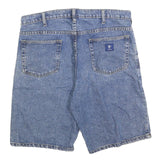 Mens Denim Blue Cotton Blend Shorts XL W38 Classic Casual 5-Pocket Design