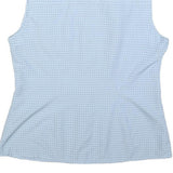 MAMMUT Womens Blue Check Sleeveless Shirt M Lightweight Summer Top Outdoor