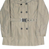 WELLENSTEYN Womens Beige Jacket M Polyester Blend Button Plain Stylish