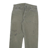 DICKIES Mens Regular Fit Cotton Blend Grey Straight Jeans W34 L31 Workwear