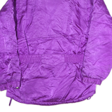 INSIDE EDGE Womens Purple Jacket M Polyester Blend Zip Plain Waist Zip Pockets