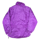 INSIDE EDGE Womens Purple Jacket M Polyester Blend Zip Plain Waist Zip Pockets