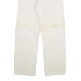 KEWIS Mens Regular Fit White Cotton Blend Jeans W26 L29 Workwear Straight