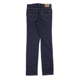 LEVI'S 314 Womens Jeans Blue Slim Straight Denim Medium W27 L32 Stylish