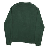 NAUTICA Mens Green Patterned Jumper Crew Neck Basic Knit XL Cotton Blend Casual