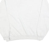 SOFFE Mens White Rocklin Athletics Crew Neck L Cotton Blend Sweatshirt