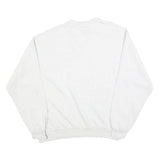 SOFFE Mens White Rocklin Athletics Crew Neck L Cotton Blend Sweatshirt
