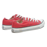 CONVERSE Womens Canvas Low Top Trainers Red UK 5 Classic Lightweight Lace-Up