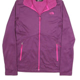 THE NORTH FACE Womens Purple & Pink Hooded Jacket L Polyester Blend Zip