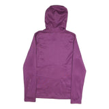 THE NORTH FACE Womens Purple & Pink Hooded Jacket L Polyester Blend Zip