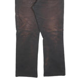 DICKIES Mens Relaxed Fit Black Cotton Blend Jeans W34 L30 Workwear Style Zip