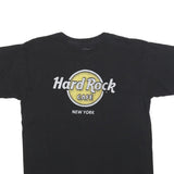HARD ROCK CAFE Mens Black Yellow Graphic T-Shirt M Short Sleeve Crew Neck Logo