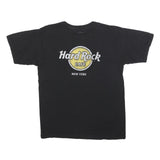 HARD ROCK CAFE Mens Black Yellow Graphic T-Shirt M Short Sleeve Crew Neck Logo