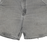 CARHARTT Mens Shorts Grey Casual Cotton Blend XL W34 Distressed