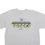 MLB Mens Grey San Diego Padres Graphic T-Shirt XL Short Sleeve Crew Neck