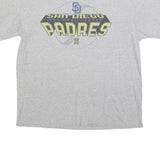 MLB Mens Grey San Diego Padres Graphic T-Shirt XL Short Sleeve Crew Neck