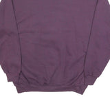 LEE Womens Purple Sweatshirt XL Cotton Blend Crew Neck Floral Print Relaxed Fit
