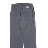 COLUMBIA Womens Regular Fit Blue Cotton Blend Straight Leg Trousers W28 L30