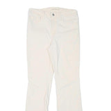 LEVI'S Womens Slim White Cotton Blend Slim Trousers W28 L30 Stylish Fit