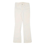 LEVI'S Womens Slim White Cotton Blend Slim Trousers W28 L30 Stylish Fit