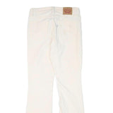LEVI'S Womens Slim White Cotton Blend Slim Trousers W28 L30 Stylish Fit
