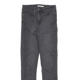 LEVI'S Womens Jeans Black Slim Skinny Denim Medium W27 L32 Stylish Classic Zip