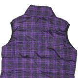 FADED GLORY Womens Purple & Black Quilted Jacket M Polyester Blend Zip