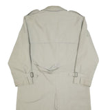 WESTBURY Mens Beige Double Breasted Trench Jacket L Cotton Classic Lightweight