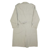 WESTBURY Mens Beige Double Breasted Trench Jacket L Cotton Classic Lightweight