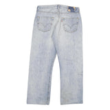 LEVI'S 501 Mens Regular Jeans Denim Light W32 L28 Classic Button Cotton Blend