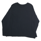 NFL Mens Black Seattle Seahawks Football Team Long Sleeve Crew Neck T-Shirt 2XL