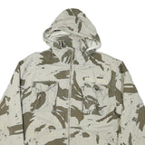 EURO JEANS Womens Beige & Olive Hooded Cotton Blend Jacket XL Cotton Blend