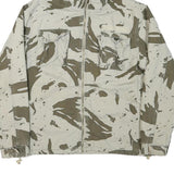 EURO JEANS Womens Beige & Olive Hooded Cotton Blend Jacket XL Cotton Blend