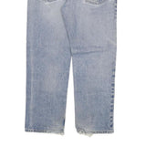 CARHARTT Mens Regular Fit Blue Denim Jeans W34 L30 Distressed Cotton Blend Zip