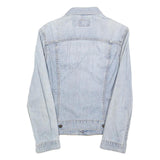 LEVI'S Womens Blue Denim Cotton Jacket S Button Closure Classic Fit Casual