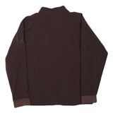 ADIDAS Mens Maroon Slim Zip Jacket Polyester Blend Plain Sportswear L