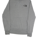 THE NORTH FACE Mens Grey Hoodie S Cotton Pullover Drawstring Pocket Casual