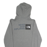 THE NORTH FACE Mens Grey Hoodie S Cotton Pullover Drawstring Pocket Casual