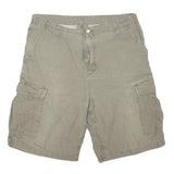 CARHARTT Mens Beige Cargo Shorts L W36 Practical Durable Cotton Blend