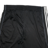 ADIDAS Mens Shorts Black & Grey Sports Casual XL W34 Polyester Blend Athletic