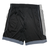 ADIDAS Mens Shorts Black & Grey Sports Casual XL W34 Polyester Blend Athletic