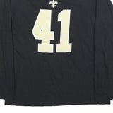 FANATICS Mens Black & Cream Kamara 41 Long Sleeve Crew Neck Cotton Blend L