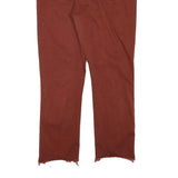 LEVI'S Womens Cotton Blend Rust Brown Regular Straight Trousers W32 L26 Casual
