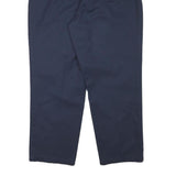DICKIES Mens Cotton Blend Navy Relaxed Straight Trousers W28 L28 Workwear Casual