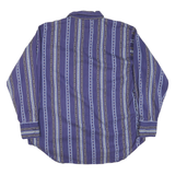 CUMBERLAND OUTFITTERS Mens Blue & Black Patterned Shirt XL Cotton Blend Long