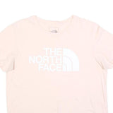 THE NORTH FACE Womens Pink White Logo Casual T-Shirt M Short Sleeve Crew Neck