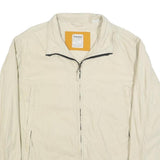 TIMBERLAND Mens Cream Outdoor Jacket XL Cotton Blend Plain Zip Casual