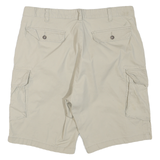 NAUTICA Mens Shorts Beige Cargo Plain XL W36 Casual Cotton Blend