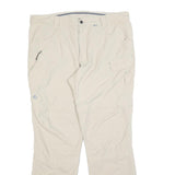 ICEPEAK Mens Polyester Blend Beige Regular Zip Trousers W40 L34 Outdoor Casual