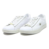LACOSTE Straightset Womens Leather Trainers White UK 6.5 Classic Casual Style